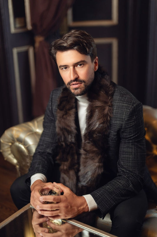 Sable fur scarf